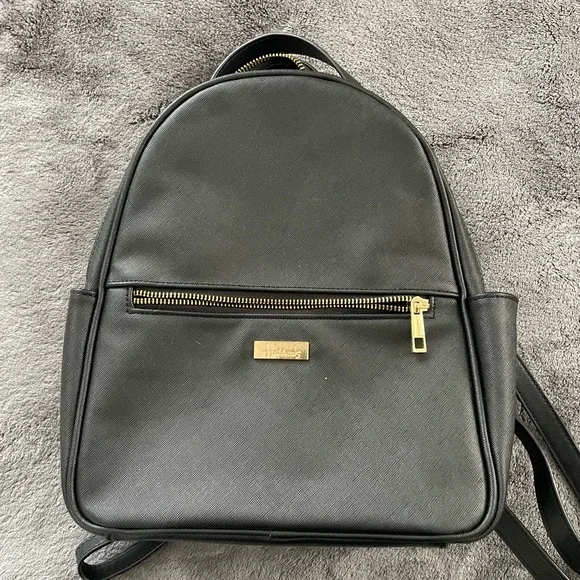 Harrods | Bags | Harrods Black Backpack With Gold Details 